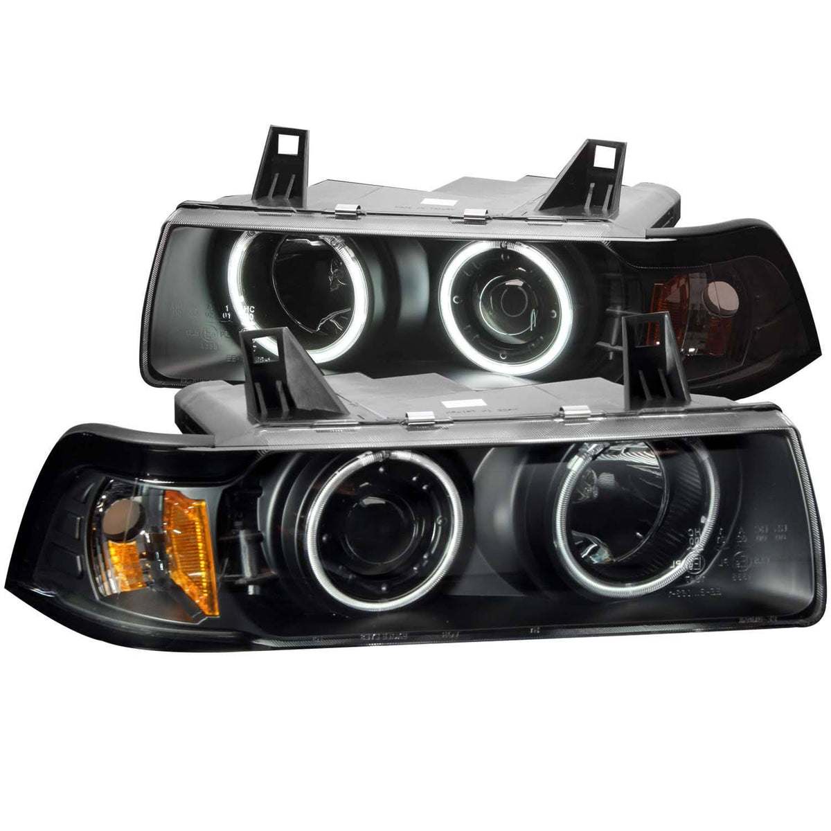Projector Headlight Set with Halo B168