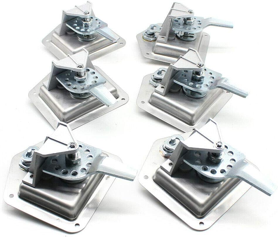 6Pcs Stainless Steel T-Handle Lock Tool Latch with Keys H114