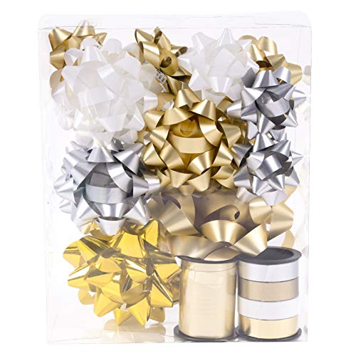 40 Pcs Assorted Size Gift Bows T2754