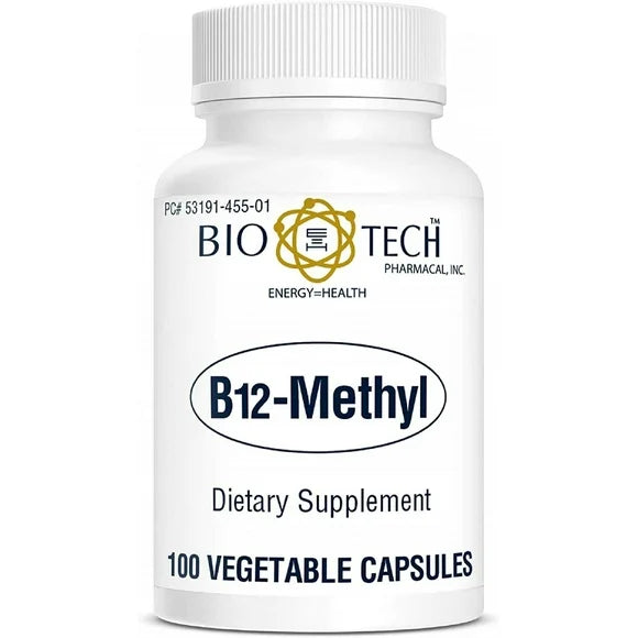 B12-Methyl 100 Vegetarian Capsules Supplement M677