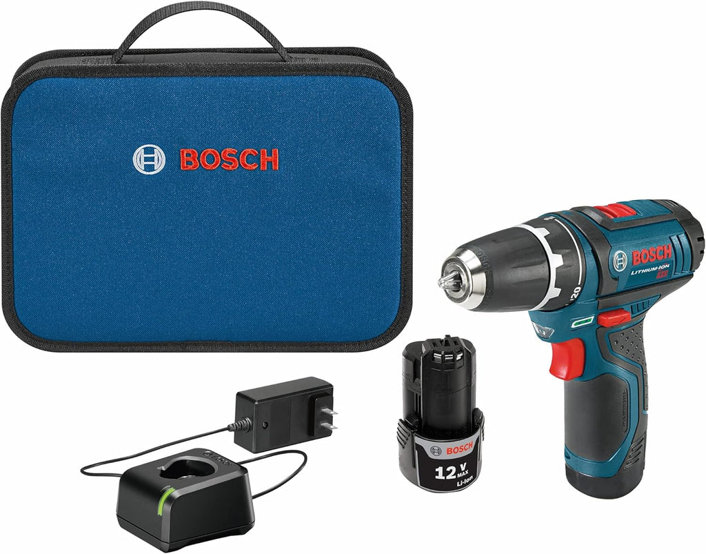 12V 3/8 Inch Two Speed Cordless Drill Set with Batteries P72539
