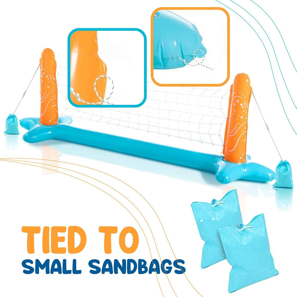 Volleyball Net & Basketball Hoops Pool Float Set M695992