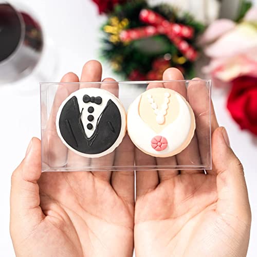 100 Pack 3x3x3 Inch Clear Gift Boxes I289