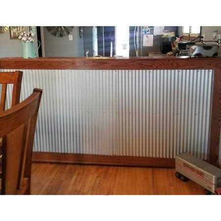 24W x 36H Corrugated Metal Wainscoting Panel I81491