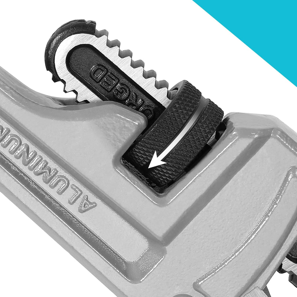 24-inch Heavy Duty Aluminum Straight Pipe Wrench, Adjustable, Drop Forged, Pack of 2 X8860