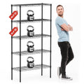 4-Shelf Adjustable Metal Wire Storage Shelving Unit I207280