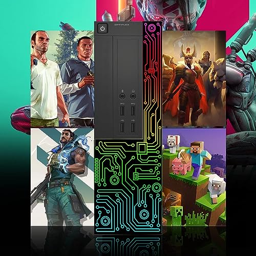 RGB Gaming Desktop Computer PC, Intel Core i5, GeForce GT 1030, 16GB RAM, 512GB SSD, 24 Inch Monitor, Keyboard Mouse Headset, WiFi, Windows 10 Pro U386073