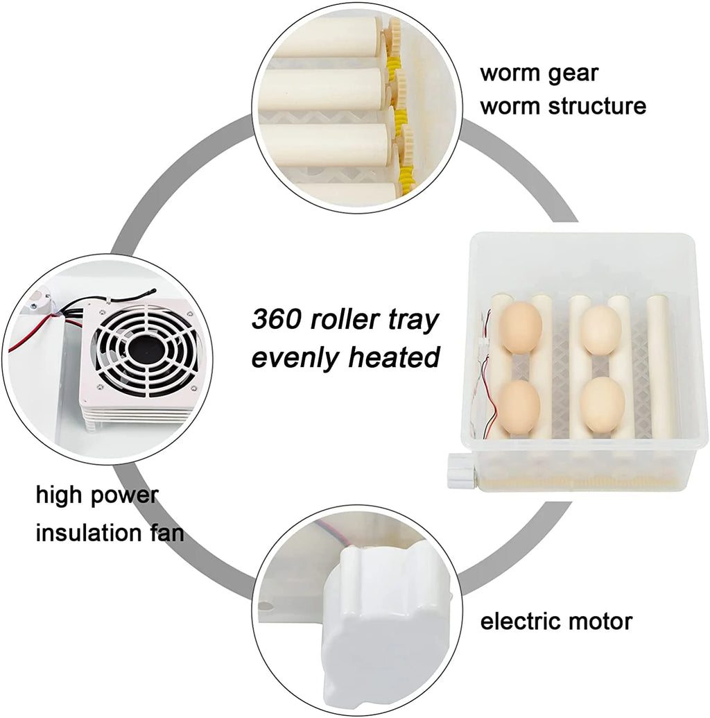16 Eggs Incubator with Automatic Egg Turner D241354