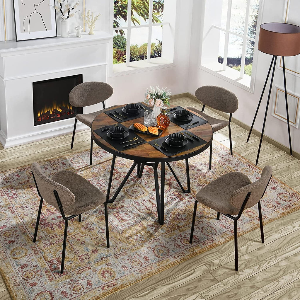 Set of 2 Teddy Fabric Accent Chair H9621