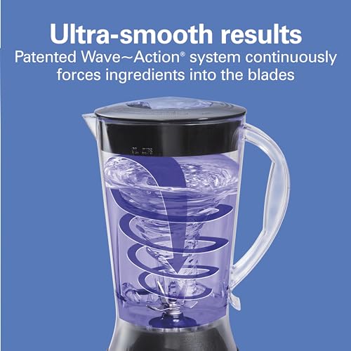 Black 56 Ounce 650W 10 Speed Countertop Blender Q801616