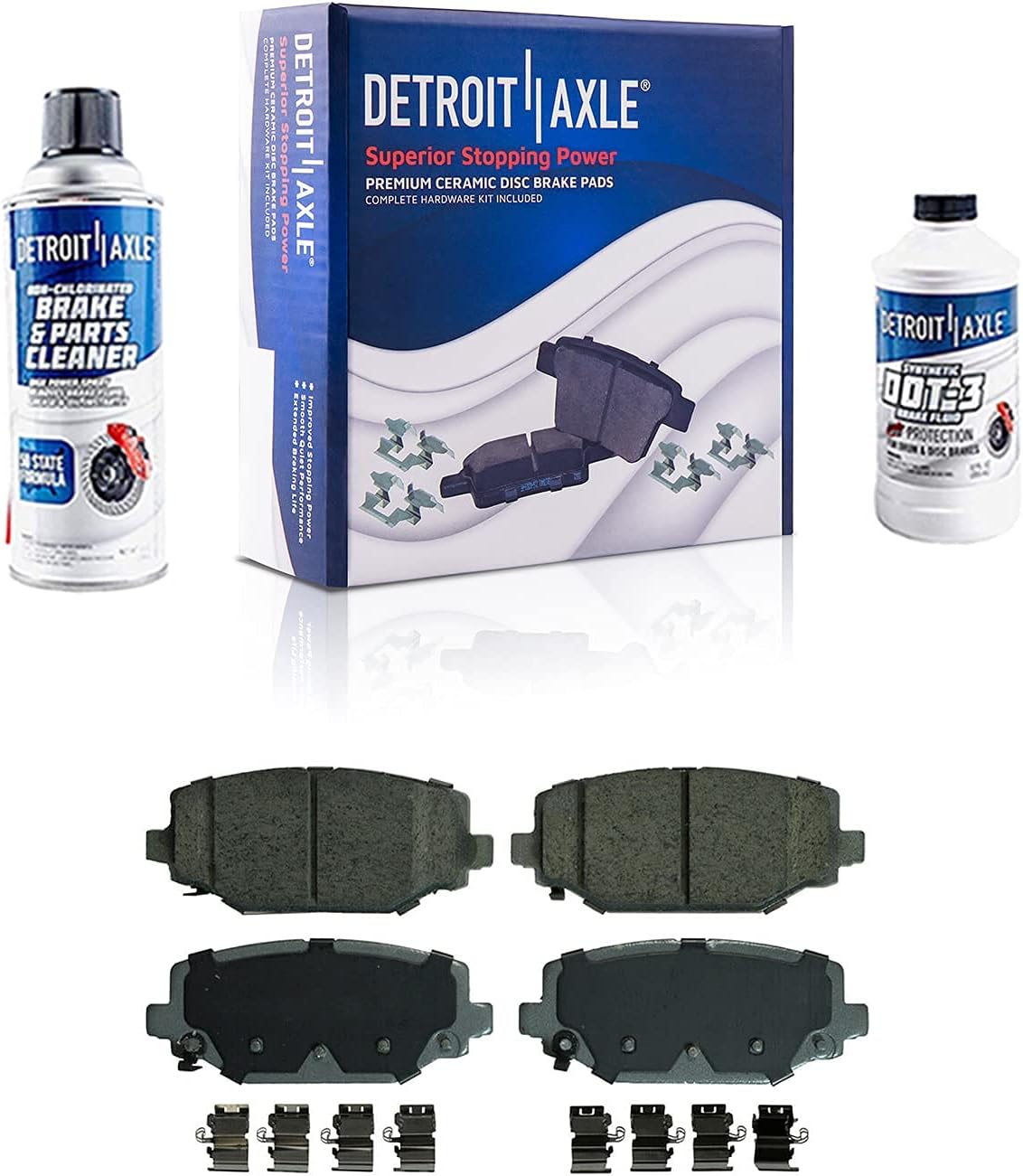 328mm Rear Brake Kit Rotors with Ceramic Pads 6pc Set R3864