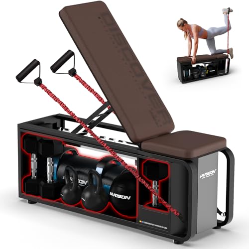 Adjustable Weight Bench with Leg Extension and Preacher Pad A69596