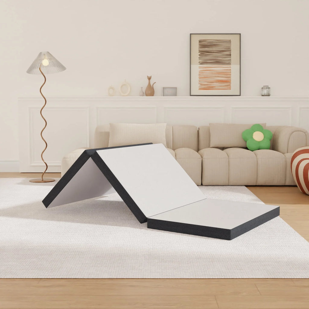 3 Inch Single Foldable Floor Mattress with Washable Cover V63967