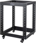 12U Open Frame Server Rack with Casters O902
