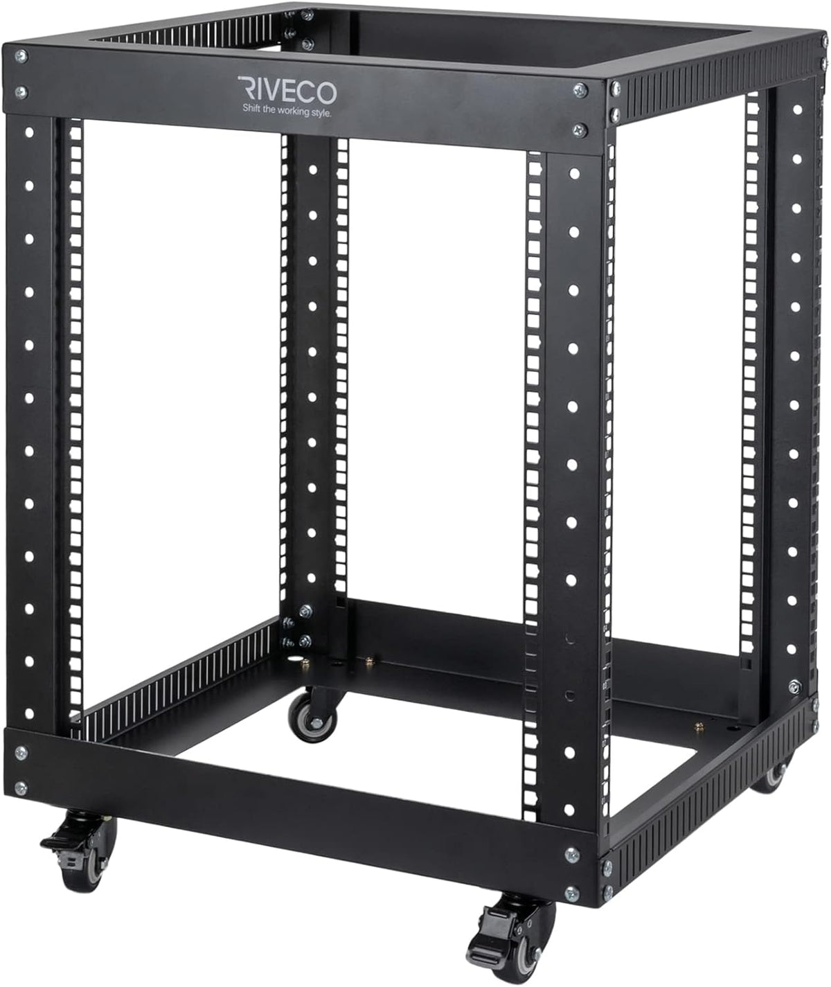 12U Open Frame Server Rack with Casters O902