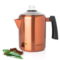 52 oz 12 Cup Stainless Steel Coffee Percolator V914