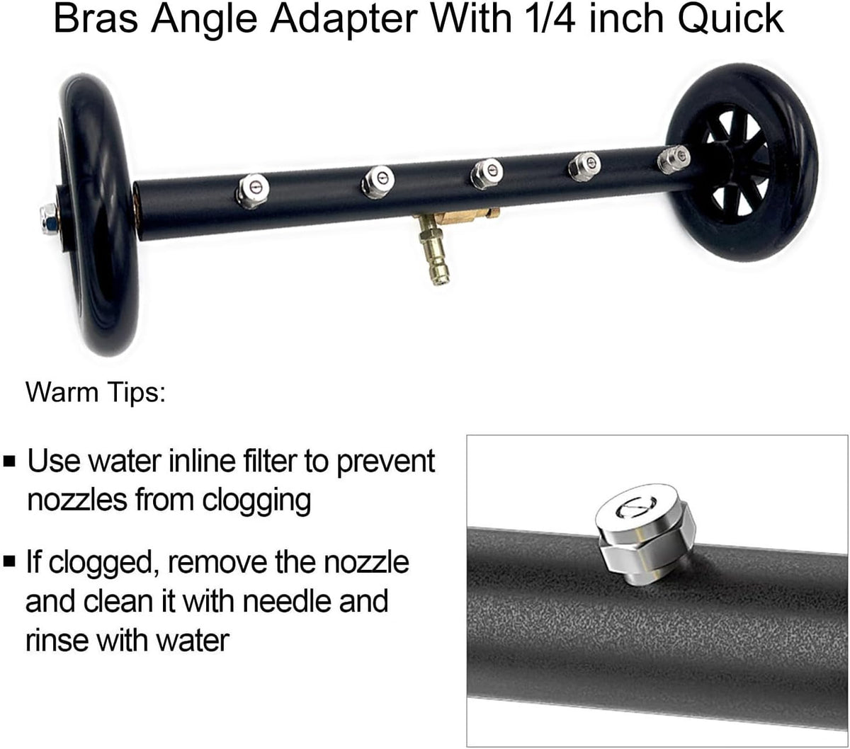 2-in-1 18" Dual-Function Undercarriage Pressure Washer Cleaner with 5 Nozzles G719317
