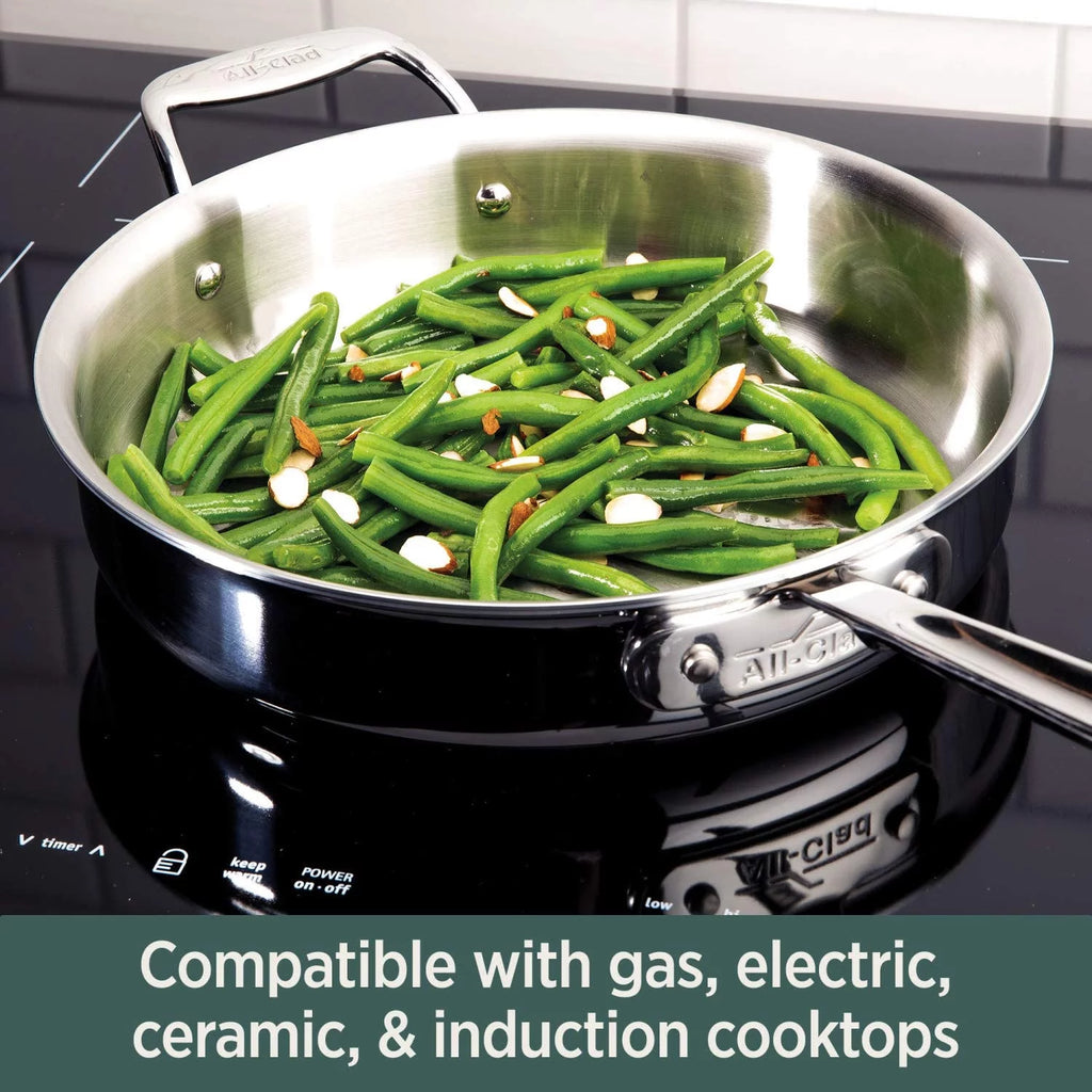 5-Ply Brushed Stainless Steel Cookware Set 14 Piece H3114