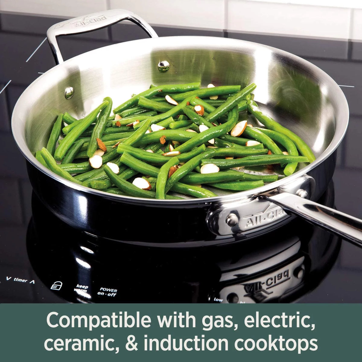 5-Ply Brushed Stainless Steel Cookware Set 14 Piece H3114