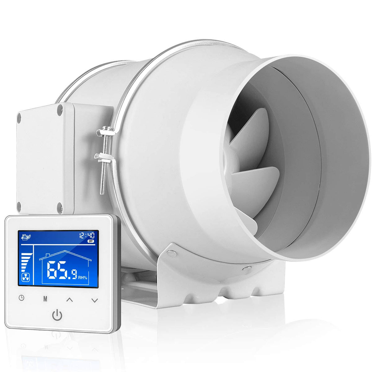 6 inch 390 CFM Inline Duct Fan with Variable Speed Controller P1679