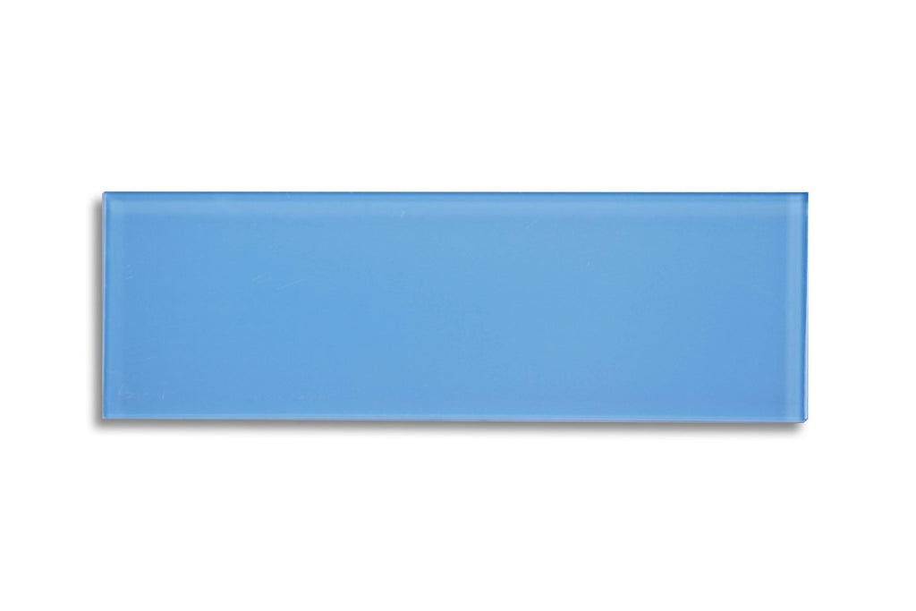 Sky Blue Glass Subway Tile, 5 Square Feet per Carton F13088