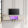 Wall Mounted TV Stand with Storage and Lights F43496