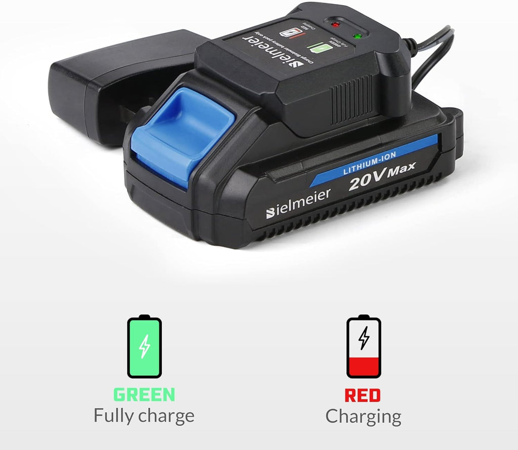 Cordless 20V MAX Lithium Battery Electric Leaf Blower Light Duty 150 MPH 2.0 Ah Battery & Charger Included Pack of 2 F79068