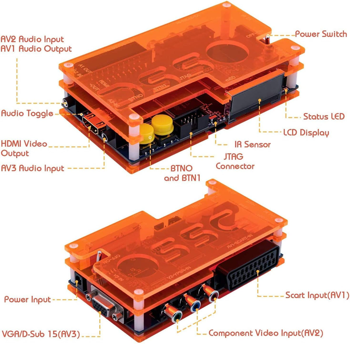 OSSC SCART Component VGA to HDMI Scan Converter v1.6 S254504