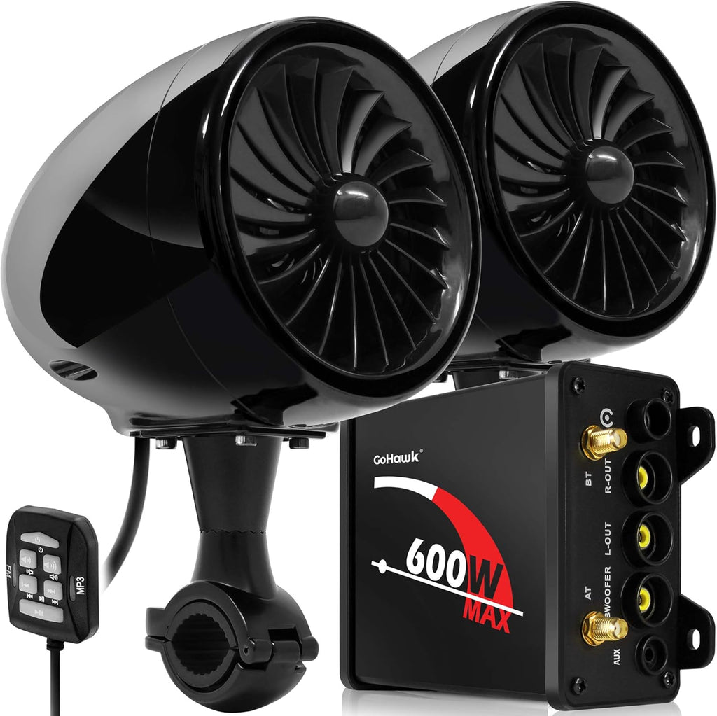 Waterproof Bluetooth Motorcycle Stereo Speakers Audio System K62350