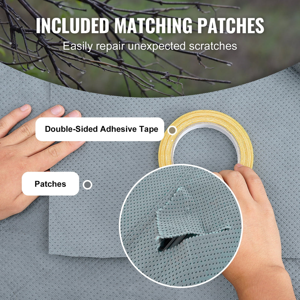 28-30' 4-Layer Non-Woven Fabric RV Cover with Storage Bag and Patches J7275