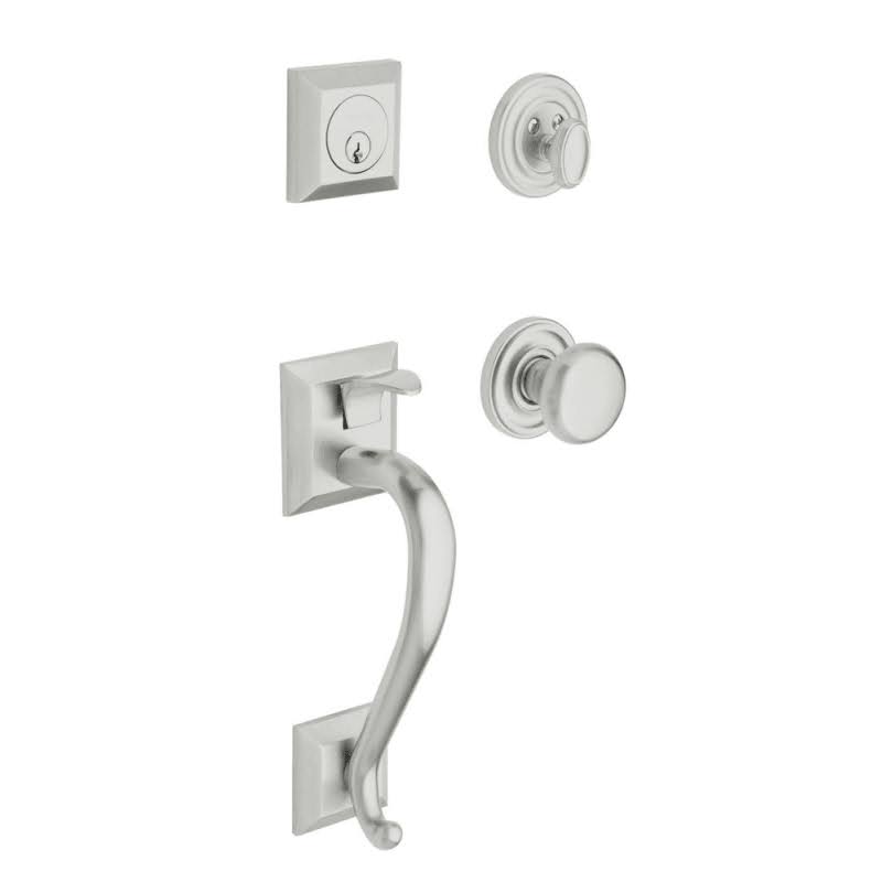 Satin Chrome Full Dummy Sectional Handleset N146