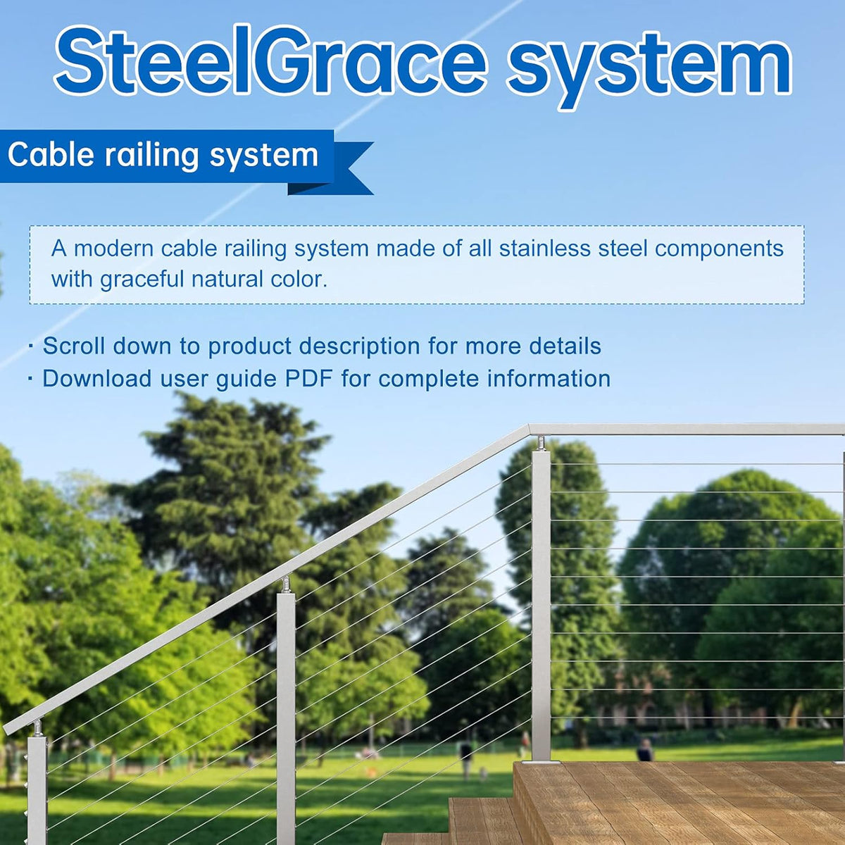Adjustable Handrail Brackets for Stair Railing System H92744