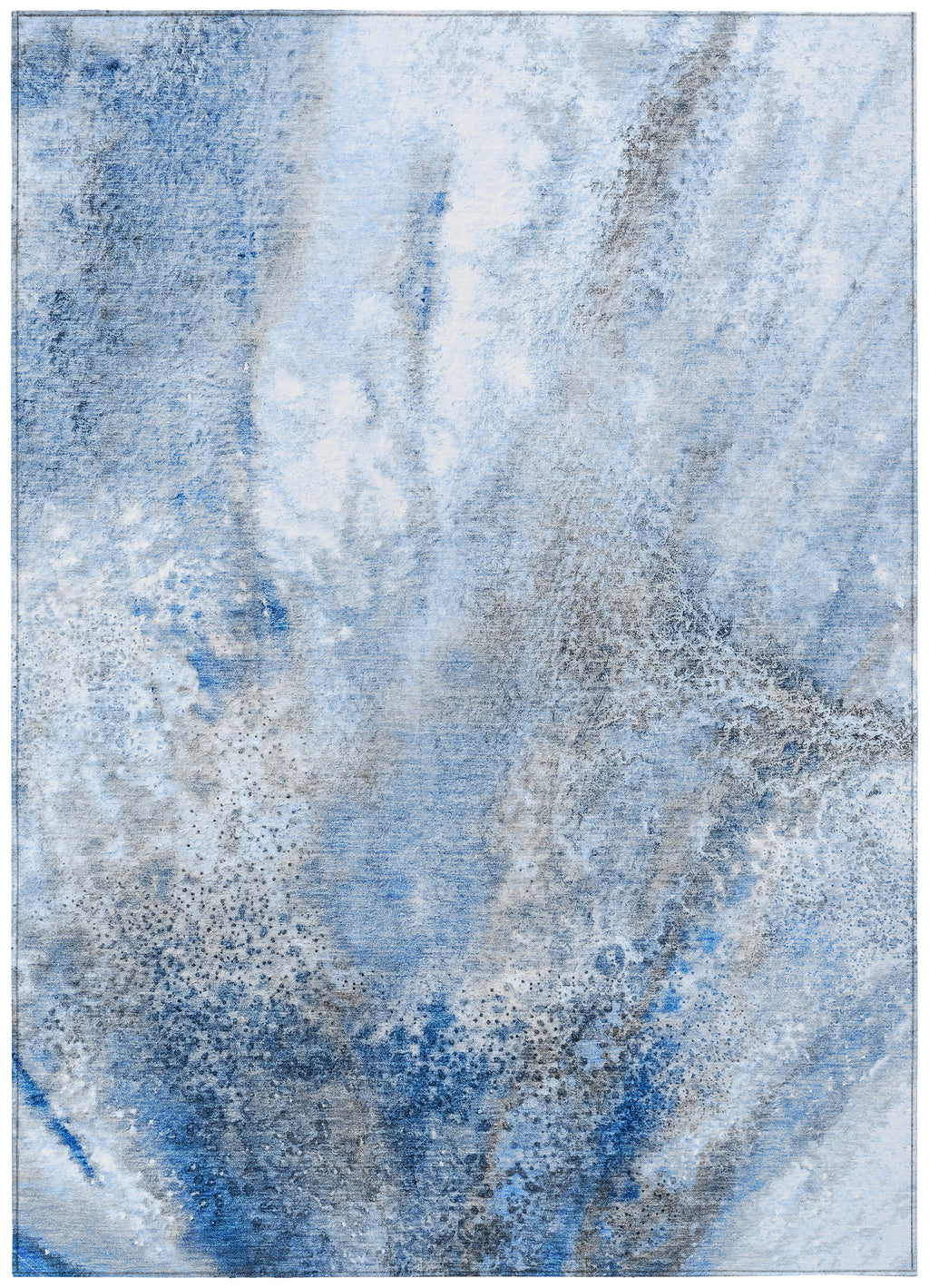 Navy 9' x 12' Indoor Outdoor Area Rug W328587