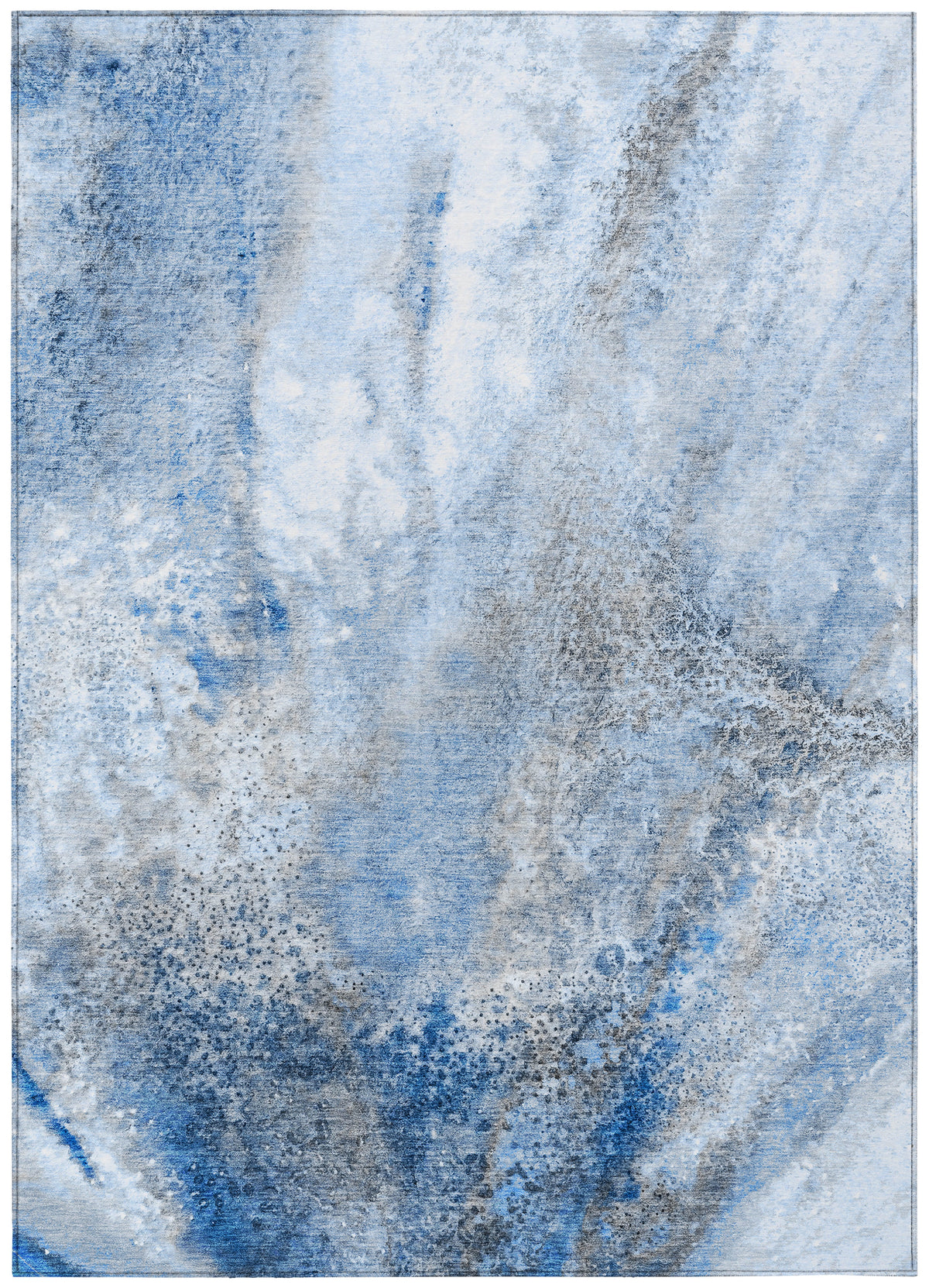 Navy 9' x 12' Indoor Outdoor Area Rug W328587