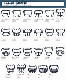 Maroon Carbon Steel Football Faceguard D800033