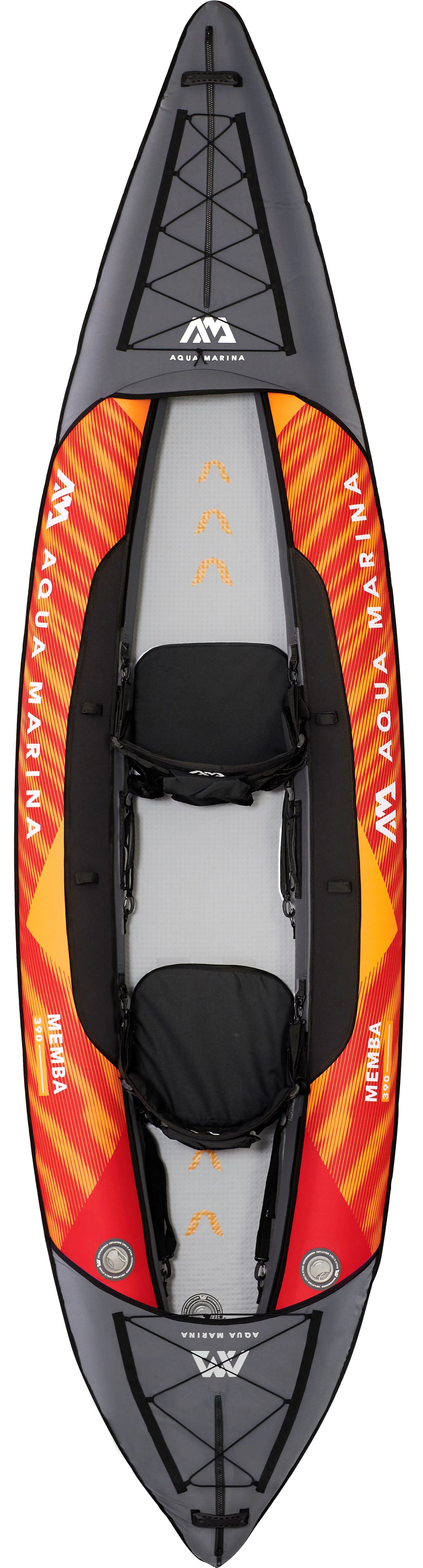 Inflatable Touring Kayak with Carry Bag, Paddle, Fin, Pump E55155