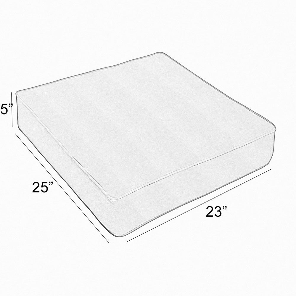 Brown Indoor/Outdoor Deep Seating Cushion 29 in w x 27 in d O333