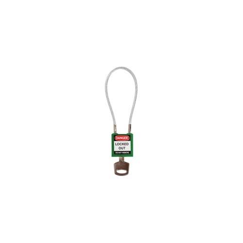 Green Compact Cable Padlock N451