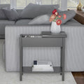 Gray Flip Top Side Console Table B4117