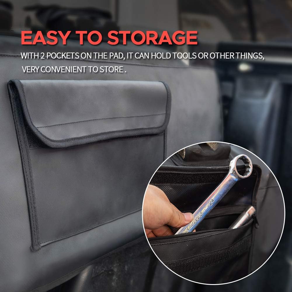 Tailgate Pad with Bike Fixing Straps and 2 Tool Pockets Z831292