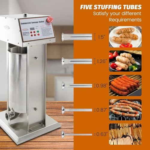 22LB Stainless Steel Electric Sausage Stuffer O751935