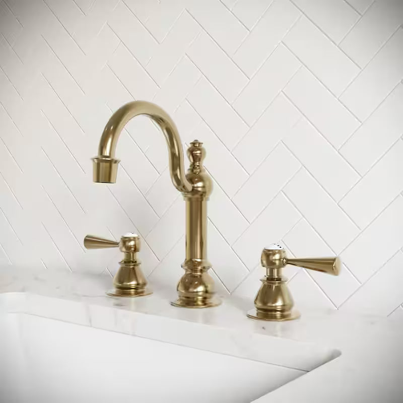 Adjustable Widespread 2-Handle High Arc Lavatory Faucet L720350
