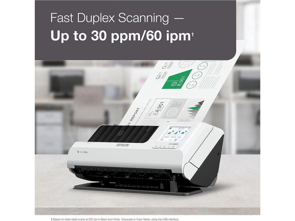Wireless Compact Desktop Document Scanner with Auto Document Feeder L659548