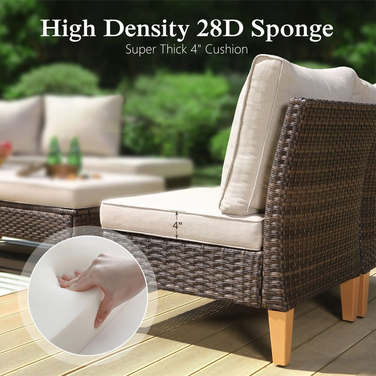 8 Piece Outdoor Wicker Sofa Set O593754