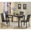 5 Piece Black Dining Set T94676