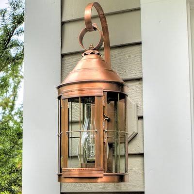 1-Light Outdoor Wall Lantern Verdi Gris Seedy Marine R243