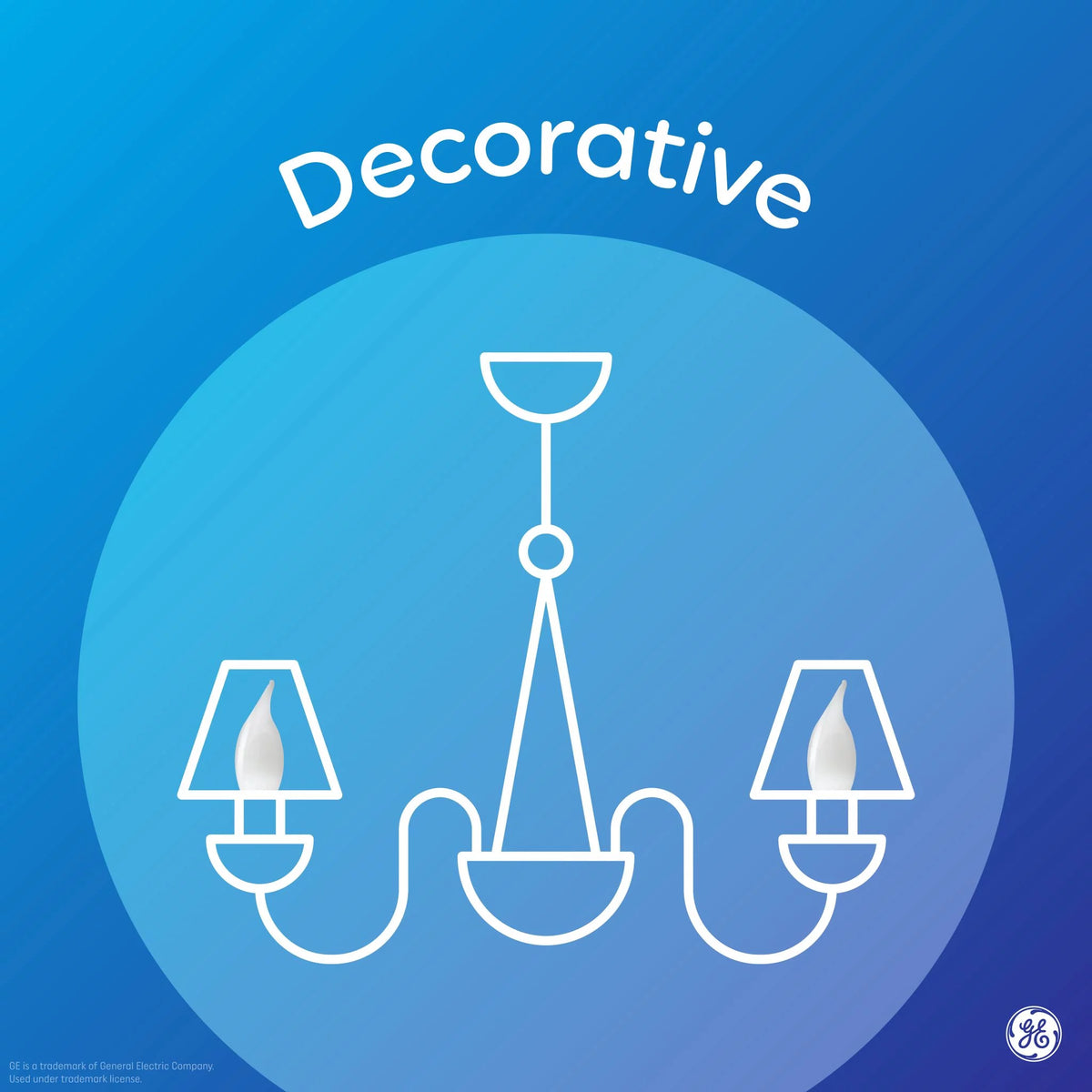 LED Decorative Light Bulbs 40 watts Eqv Candelabra Base 2pk J193293