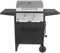 2-Burner Propane Gas Grill, Stainless and Black M7669