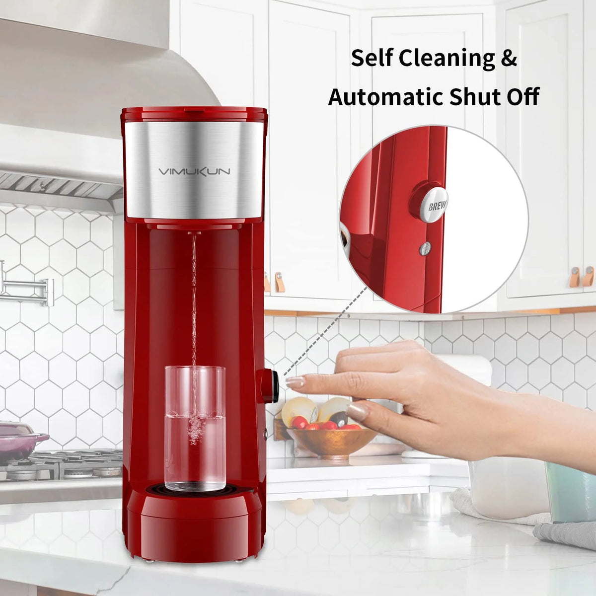 Single Serve Coffee Maker with 6 to 14oz Reservoir, Mini Size J6765
