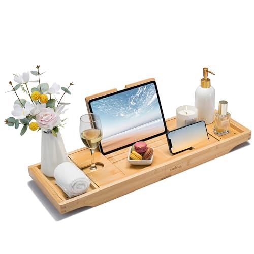Expandable Bamboo Bathtub Tray D832